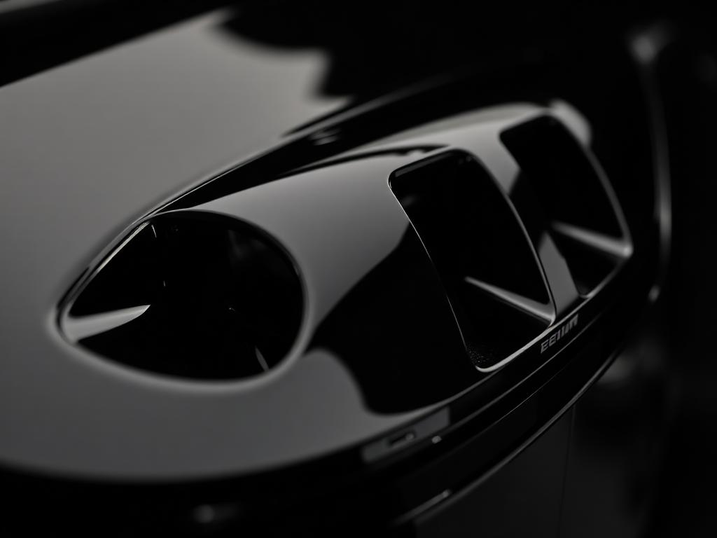 Gloss Black powder coat finish sample